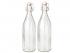 Glass bottle with Flip Cap 1litre .Set of 2  nos